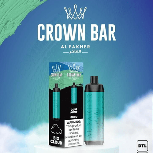 ALFAKHER CROWN BAR GUM MINT - 8000 PUFFS — image 1