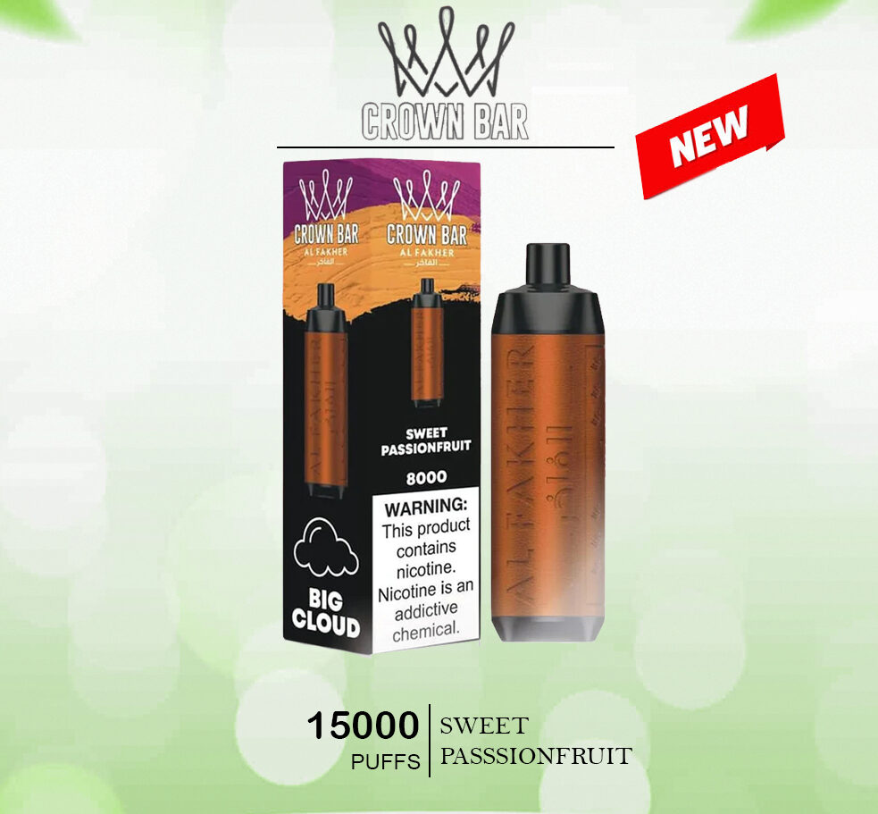 ALFAKHER CROWN BAR - SWEET PASSSIONFRUIT - 15000 PUFFS — image 1