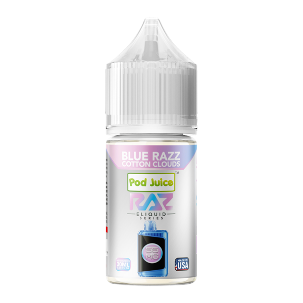 Blue Razz Cotton Clouds RAZ X Pod Juice — image 1