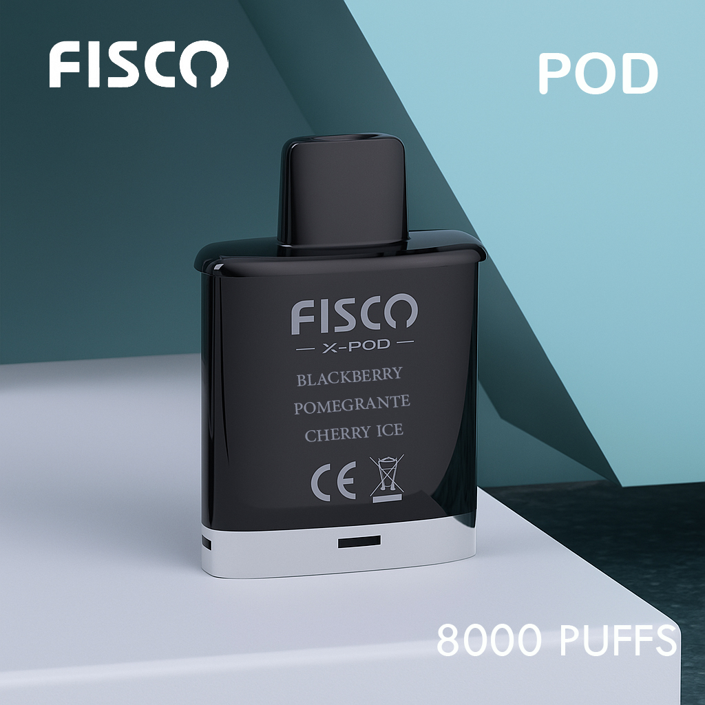 FISCO XPOD BLACKBERRY POMEGRANTE CHERRY ICE - 8000 PUFFS (POD ONLY) — image 1