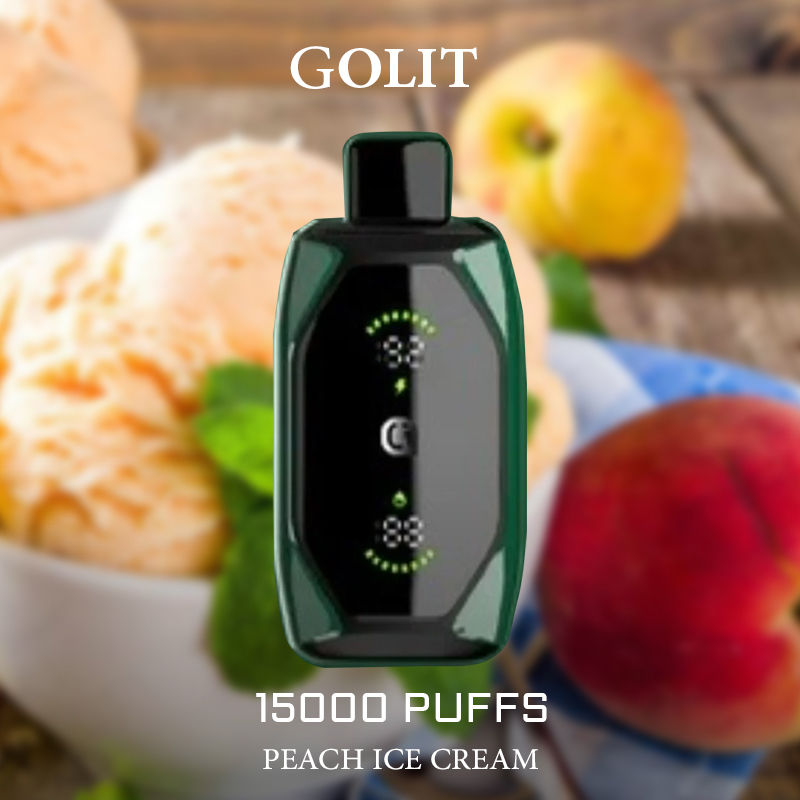 GOLIT PEACH ICE CREAM - 15000 PUFFS — image 1