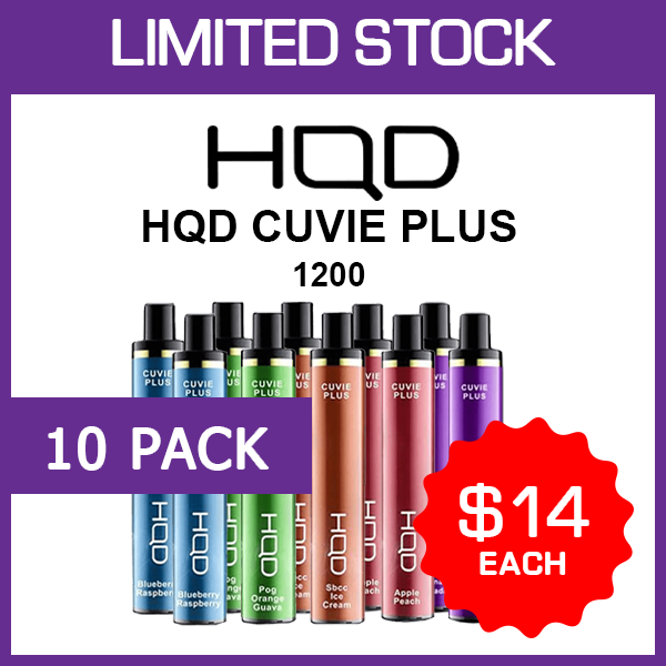 HQD CUVIE PLUS – 1200 PUFFS – 10 PACK — image 1