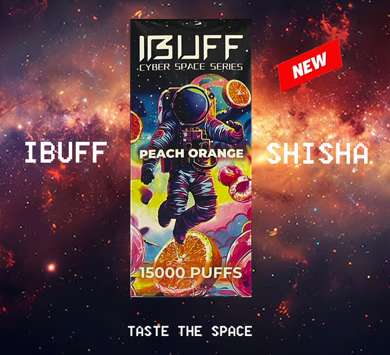 IBUFF SHISHA - PEACH ORANGE - 15000 PUFFS — image 1