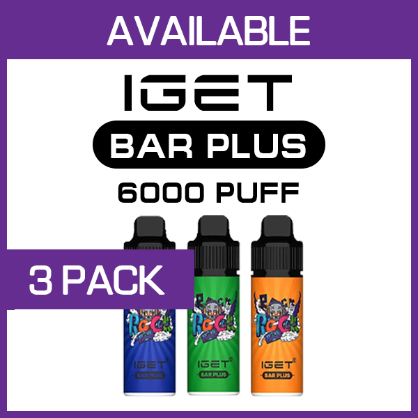 IGET BAR PLUS KIT – 6000 PUFFS – 3 PACK — image 1