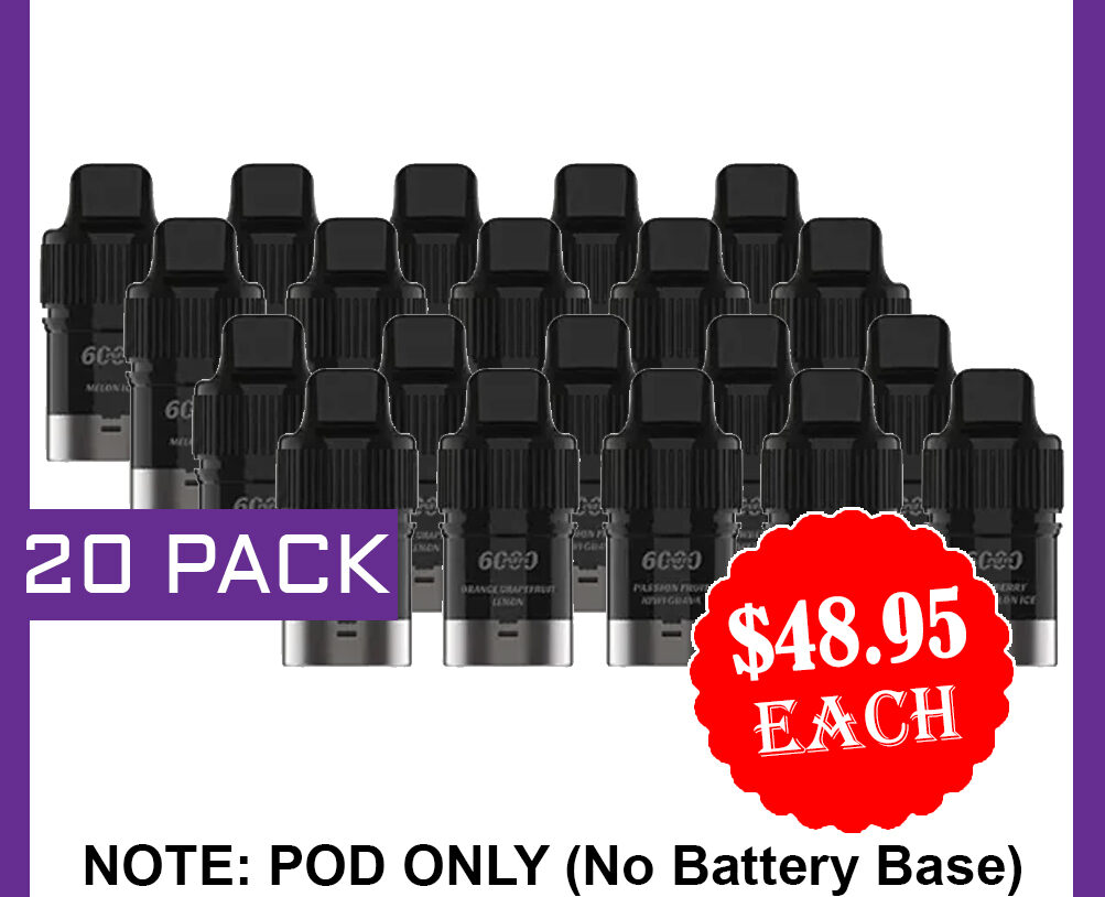 IGET BAR PLUS – POD ONLY – 20 PACK – 6000 PUFFS (No Battery Base) — image 1