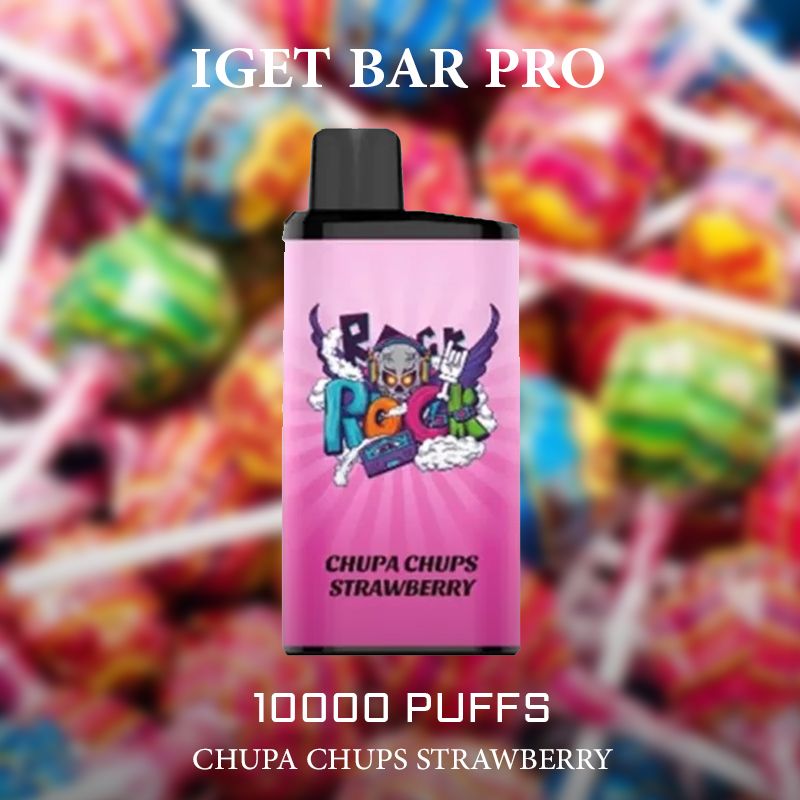 IGET BAR PRO CHUPA CHUPS STRAWBERRY - 10000 PUFFS — image 1