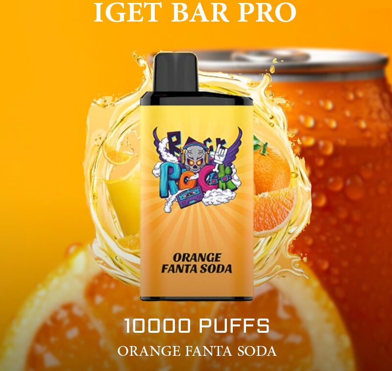 IGET BAR PRO - ORANGE FANTA SODA - 10000 PUFFS — image 1