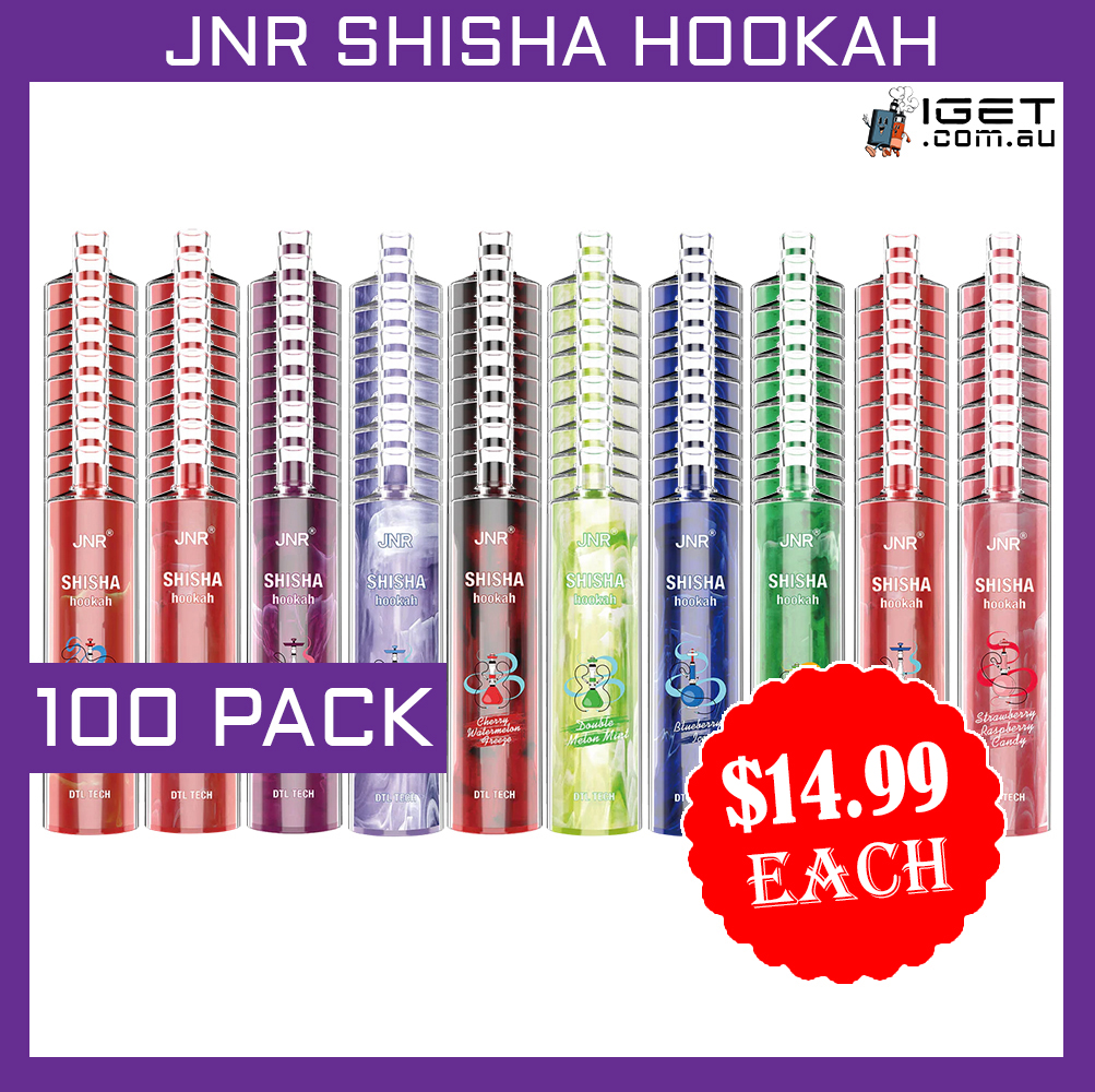 JNR SHISHA HOOKAH 12000 PUFFS - 100 PACK — image 1
