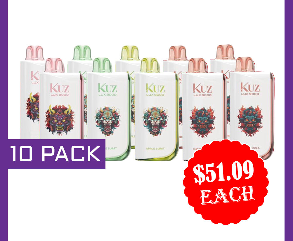 KUZ LUX 9000 PUFFS - 10 PACK — image 1