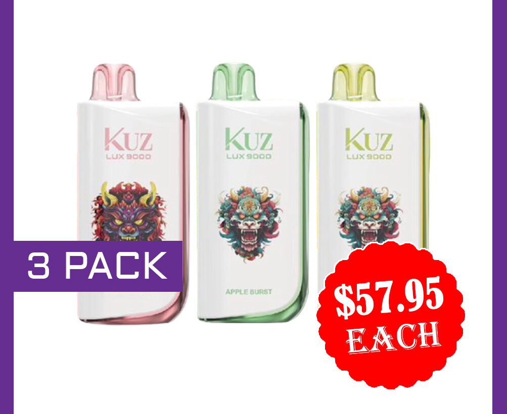 KUZ LUX 9000 PUFFS - 3 PACK — image 1