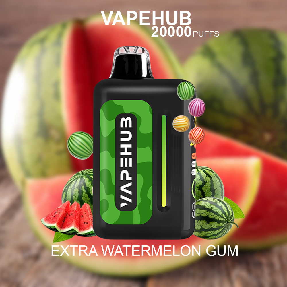 VAPEHUB EXTRA WATERMELON GUM - 20000 PUFFS — image 1