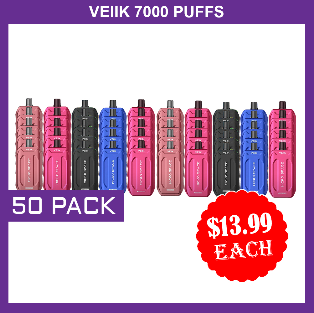 VEIIK 7000 PUFFS - 50 PACK — image 1